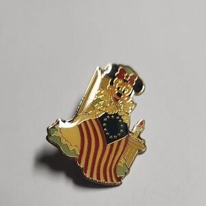 Minnie Mouse Patriotic Enamel Pin
